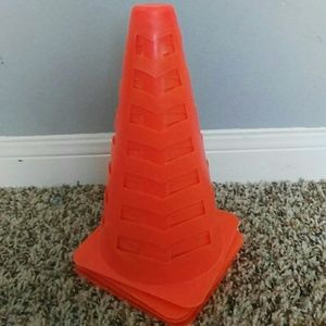 Orange fitness cones 4